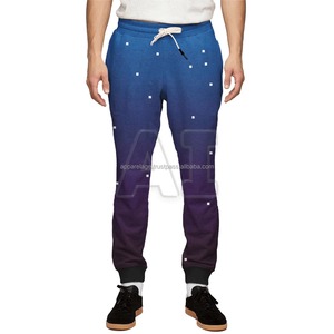 Pantalon de survêtement en coton épais pour hommes Taille élastique Style de travail décontracté Impression bouffante Logo personnalisé Plusieurs couleurs Poches - Product Image 1