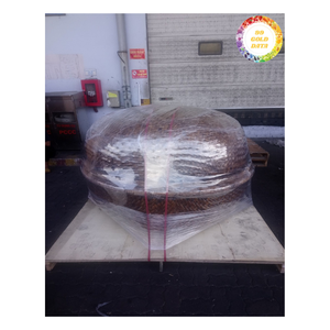 Bateau décoratif en bois d'origine vietnamienne Style naturel rustique pour la boutique de villégiature et la décoration côtière - Product Image 3