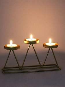 Soporte de vela de metal de hierro negro hecho a mano con estilo único diseño de Navidad fabricación al por mayor a precios de fábrica - Product Image 4