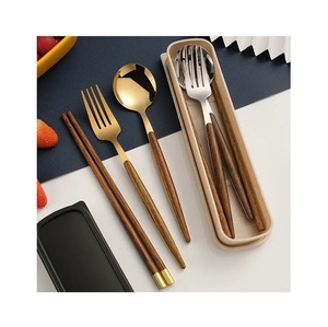 Utensilios de cocina Cubiertos Juego de cubiertos Vajilla Plata Acero inoxidable Regalo creativo Plata Personalizar Cubiertos de metal plateado - Product Image 1