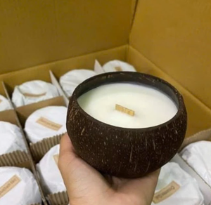 A Special Gift for This Holiday Season, Natural Coconut Shell Candles - Product Image 3