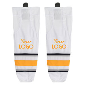 Calcetines de Hockey Personalizados para Otoño, Blancos, Transpirables y Duraderos, para Jugadores de Hockey sobre Hielo, con Logotipo en la Parte Inferior - Product Image 1
