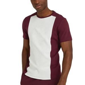 100% algodón cuello alto calidad superior hombres camisetas último diseño Slim Fitness manga corta verano desgaste Color sólido Casual hombres camiseta - Product Image 1