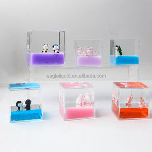 Schattige 3d Pinguïnvis Drijvende Vloeistof Vierkant Papier Gewicht <span class=keywords><strong>Aquarium</strong></span> Souvenir Geschenken Aqua Kubus - Product Image 6