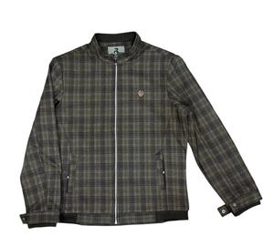 Venta al por mayor de los hombres de alta calidad Slimfit chaqueta de lana de manga larga de invierno de primera calidad de punto a cuadros Vintage cremallera moda de la calle - Product Image 6