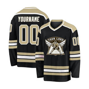 Camiseta de Hockey Personalizada con Nombre, Número y Logotipo Bordado/Impreso, Ropa de Práctica de Equipo para Hombre y Mujer, Poliéster/Algodón - Product Image 4