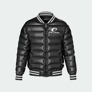 Blousons matelassés légers et respirants pour hommes, col montant, rembourrés de duvet, logo personnalisé, vêtements d'hiver, tailles sur mesure, vente en gros - Product Image 2