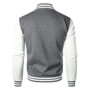 Trendy Vintage Chenille Embroidered Varsity Jacket <b>Hip</b> Hop Street Style Wool Leather Sleeves CollegeBaseballjacket <b>for</b> men - Product Image 6