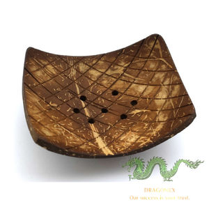 Coconut Shell <b>Bowls</b> <b>Set</b> Natural Lacquer Engraved Logo Sustainable Polished Wood Flatware Spoon for Parties-Wholesale Vietnam - Product Image 4