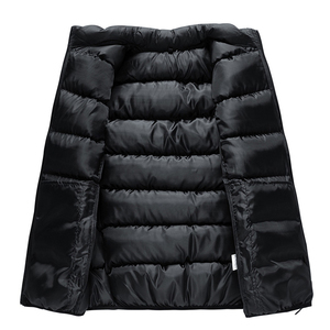 Chaleco brillante sin mangas con burbujas para hombre, chaqueta acolchada impermeable de invierno, transpirable, ligera, con logotipo personalizado, chaleco acolchado OEM - Product Image 2