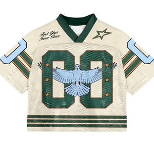Venta al por mayor personalizado fútbol americano Jersey de alta calidad sublimación impresa manga corta transpirable secado rápido Unisex adulto - Product Image 4