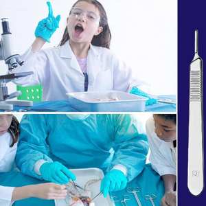 Manche de scalpel chirurgical n°3 3 poignées en acier inoxydable de qualité médicale réutilisables pour une coupe précise - Product Image 3