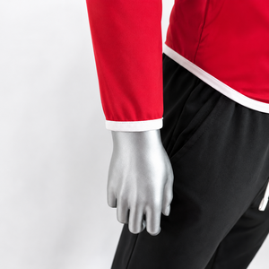 Chaqueta Deportiva Personalizada para Equipos, con Capucha Roja, Cierre Completo, Spandex/Poliéster, Diseño con Bloques de Color, Tallas hasta XXXXL - Product Image 3