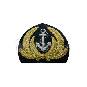 Badge de mode personnalisé brodé main en tissu toile de haute qualité, avec perles et épingle de sûreté, pour vêtements – Vente chaude - Product Image 2