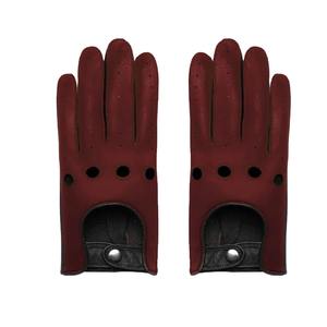 NOUVEAU Gants de conduite en cuir de chèvre et peau de vache avec protection respirante pour les mains Gants en cuir pour hommes - Product Image 3