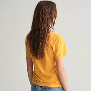 Custom Logo Womens Plain Short Sleeve T Shirt Wholesale Blank Polyester Cotton <b>Tops</b> Casual Everyday Fashion Women T Shirts - Product Image 4