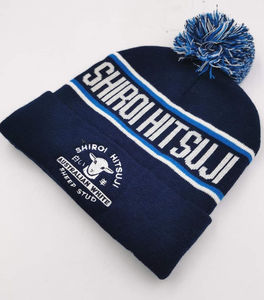 Gorros de Invierno de Moda, Gorros de Punto Acrílicos Cálidos con Pompones, Gorros de Punto Acrílicos Multicolores Personalizados al por Mayor - Product Image 4