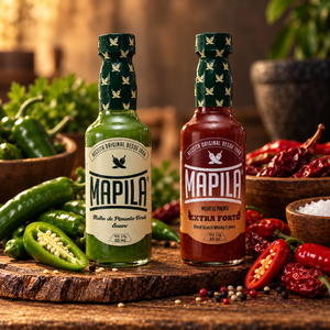 Salsa de Pimienta Brasileña Mapila 60 ml, Habanero Verde Suave 5000 a 15000 SHU y Malagueta Extra Picante 25000 a 35000 SHU - Product Image 4