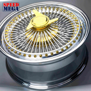 Custom 72 Spoke Classic Center <b>Lock</b> Chrome Wire <b>Wheels</b> for Vintage British Sports Cars OEM ODM premium forged <b>wheels</b> - Product Image 4