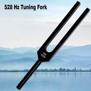 Ensemble de diapasons manuels en aluminium 528 Hz avec marteau pour la réparation de l'ADN et la guérison des chakras |   Fourchettes de sonothérapie médicale pour le soulagement du stress - Product Image 6
