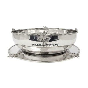 Bol à chocolat martelé en métal avec assiette, forme ronde, design original, nouveau bol à bonbons, dernière collection Ramadan, bol à chocolat fantaisie - Product Image 6