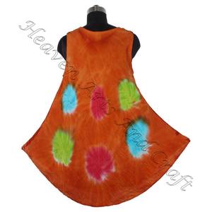 Vente chaude Tie Dye Style bohème femmes élégantes vêtements d'été maillots de bain grande taille femmes col rond sans manches Maxi robe femmes - Product Image 2