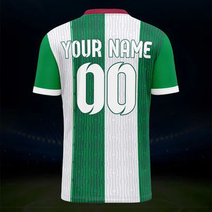 El mejor diseño, camisetas de fútbol de alta calidad con cuello en V, camiseta de fútbol de secado rápido transpirable de gran tamaño, gráfico Vintage personalizado Unisex - Product Image 6