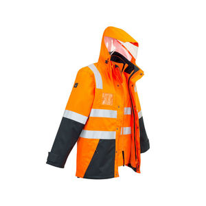 Vêtement de sécurité, veste bomber haute visibilité pour les travailleurs du bâtiment, uniforme de chantier personnalisé, veste avec col montant - Product Image 6