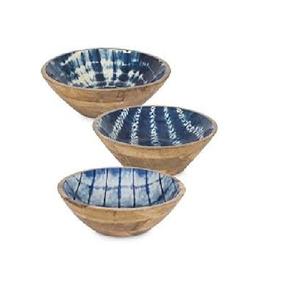 Bols en bois de mangue sculptés à la main ustensiles de cuisine nouilles bol de service en noyer servant de table utilisation de la restauration - Product Image 6