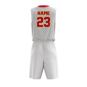 Ventes en gros d'usine Maillot de basket-ball Costume de sport Logo imprimé de haute qualité personnalisé Nom Maillot de basket-ball pour hommes et jeunes Uniformes de basket-ball - Product Image 6