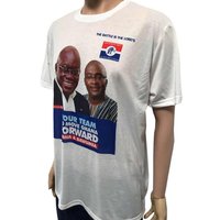 Camiseta de Pana Personalizada para Campañas Presidenciales, Venta al Por Mayor del Fabricante, Color y Logotipo Personalizables, 100% Poliéster, Hecho en India