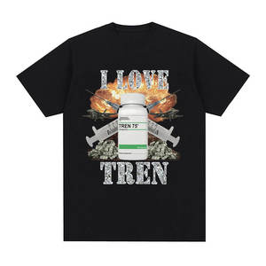 Unisex เสื้อยืดผ้าไหมพิมพ์ลายสกรีนสไตล์ย้อนยุคทันสมัยโอเวอร์ไซส์ดีไซน์ไหล่ตกแขนสั้นลำลองแห้งเร็ว - Product Image 2