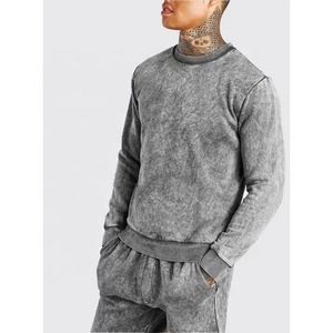 Fabricant de vêtements personnalisés, ensemble de survêtement unisexe délavé à l'acide, ensemble de survêtement vierge, taille plus, ensemble de short et de t-shirt délavé à l'acide pour homme - Product Image 4