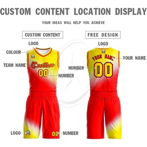 Custom Gradient Basketball Jersey Uniform Bsci,wholesale,sportswear Breathable Personalized Print Basketball Shirt Shorts - Product Image 4