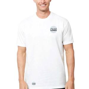 Camisetas de Manga Corta para Hombre, 50% Poliéster 50% Algodón, Cuello Redondo, Corte Holgado, Tallas Grandes, Impresión de Logotipo DTG Personalizada - Product Image 1