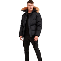 Parka d'hiver imperméable à capuche grande taille, légère et chaude, coupe-vent pour homme, en coton, idéale pour le printemps et les activités de plein air