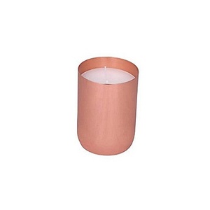 Portavelas de Cobre Martillado con Tapa, Portavelas Redondo Hecho a Mano para Decoración del Hogar - Product Image 3