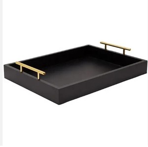 Plateau de service décoratif en aluminium rond moderne pour la décoration intérieure Plateaux à bijoux Cadeaux de mariage à bas prix - Product Image 5