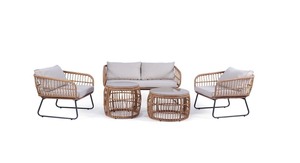 Ensemble décoratif d'intérieur et d'extérieur en métal, 4 pièces, ensemble de chat en bois massif, madeset fabriqué au Vietnam pour meubles de jardin - Product Image 6