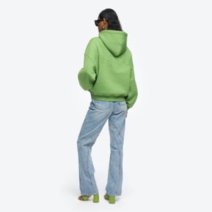 Sudadera CON CAPUCHA DE NUEVO ESTILO 2025 para mujer, Color personalizado, hombro caído, superventas, tamaño adulto, decoración de encaje de punto, patrón sólido - Product Image 6