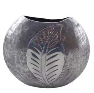 Vase à fleurs en argent nickel aluminium de qualité supérieure, élégant, carré, pour l'intérieur/l'extérieur, pots et jardinières décoratifs pour la maison - Product Image 2