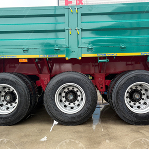Nuevo Semirremolque de Plataforma Plana con 3 Ejes y Paredes Laterales de Acero, con Capacidad de Carga Superior a 3001 kg para Transporte Pesado - Product Image 2
