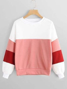 Hecho en fábrica Ajuste regular Contraste Rib Bottom Personalizar Impresión digital Cuello redondo Panel Trabajo 100% Algodón Sudaderas para hombres - Product Image 2