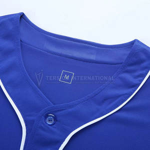 Camiseta de béisbol con logotipo personalizado para uniforme de equipo unisex, camiseta de béisbol de calidad superior transpirable de poliéster suave - Product Image 2