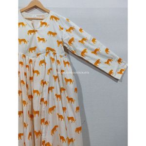 Túnica india de algodón con estampado de tigre para mujer, vestido envolvente bohemio multicolor, ropa de playa de diseñador de verano, venta al por mayor - Product Image 2