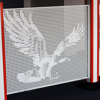 Clôture décorative personnalisée, panneau de clôture en métal découpé au laser pour extérieur, plaque perforée en aluminium pour l'intimité, clôture de jardin