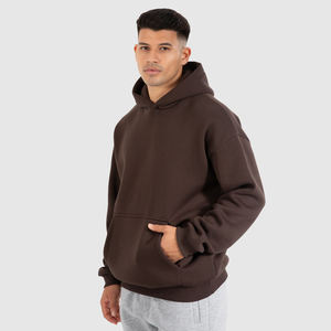 Wholesale Winter Wear 100%Cotton Heavyweight Thick Hoodies Custom Print logo Design Oversized Drop Shoulder Blank Hoodie <b>for</b> <b>Men</b> - Product Image 4