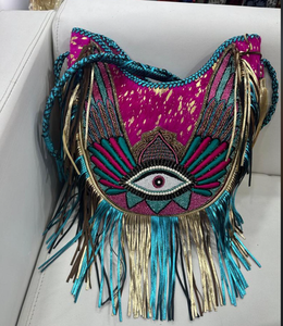 Sacs fourre-tout de messager en cuir de bohème pour femmes fabriqués à la main - Product Image 6