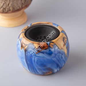 Design personnalisé Bois Résine Bakhoor Brûleur Mubkhar pour Ramadan Mubarak Dernier Bakhoor par Tradnary Exim Pvt Ltd - Product Image 4