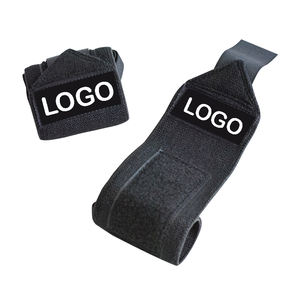 Muñequera antideslizante para levantamiento de pesas para hombres y mujeres, correas de agarre perfectas con logotipo personalizado, precio barato, venta al por mayor - Product Image 6